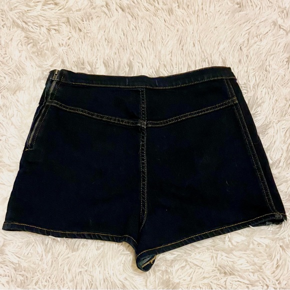 Like New Free People High Waisted Denim Short Shorts 27 - Picture 3 of 4